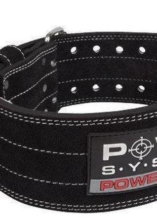 Пояс для пауэрлифтинга power system ps-3800 powerlifting кожаный black xl