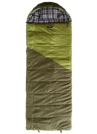 Спальный мешок tramp kingwood regular одеяло левый dark-olive/grey 220/80 utrs-053r