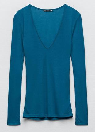 Кофточка xs-s zara блуза женская пуловер реглан лонгслив женский6 фото