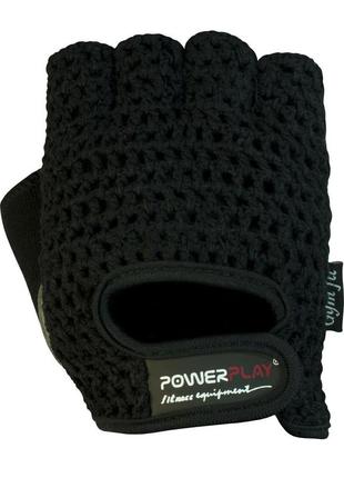 Перчатки для фитнеса и тяжелой атлетики powerplay 1953 черные m