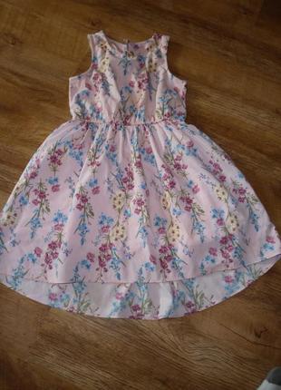 Красивое платье с цветами ffна 6-7 лет, индия