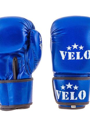Боксерские перчатки velo 12 oz синие ahsan star a3062-12b