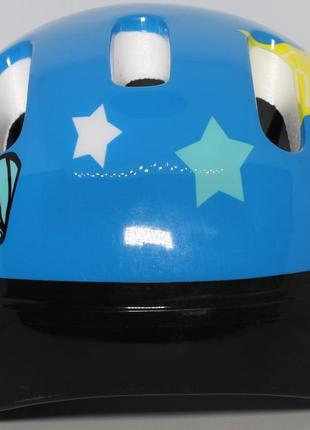 Шлем ms 0014 26-20-13см, 6 отверстий, размер средний, в кульке, 25-43-16см синий5 фото