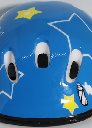 Шлем ms 0014 26-20-13см, 6 отверстий, размер средний, в кульке, 25-43-16см синий2 фото