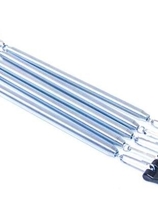 Эспандер ms 0605 5 пружин, металл, грудной/плечевой, ручки пластик, сопротивление 30кг