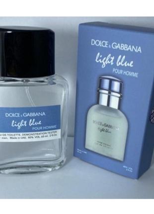 Мини-тестер duty free 60 ml dolce &amp; gabbana light blue pour homme, дольче габбана лайт блю пор хом1 фото
