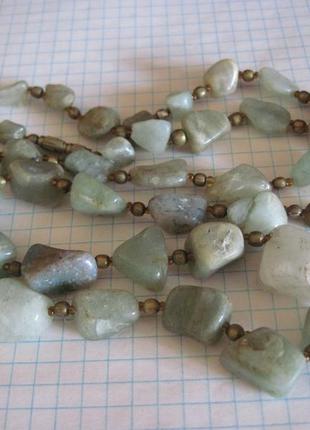 .винтажные бусы времен ссср из натуральных камней