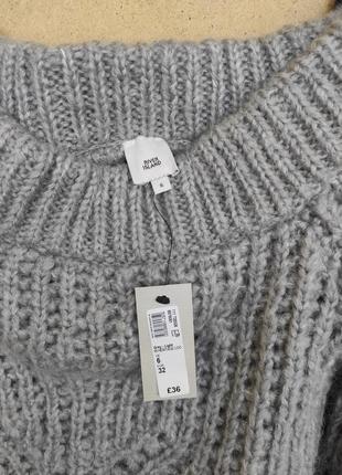 Оверсайз свитер джемпер с открытыми плечами пуловер river island xs-s3 фото