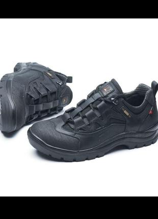 Кросівки шкіряні чорні тактичні, військове взуття розміри 34-48, военные тактические дышащие черные кроссовки9 фото