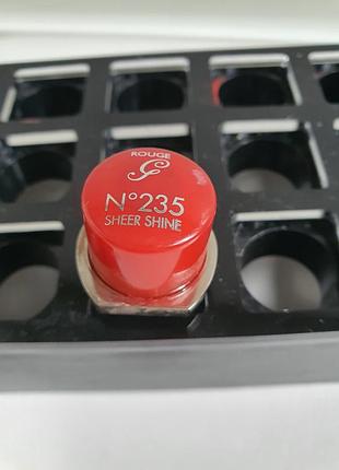 Помада для губ guerlain rouge g la teinte de rouge à lèvres sheer shine