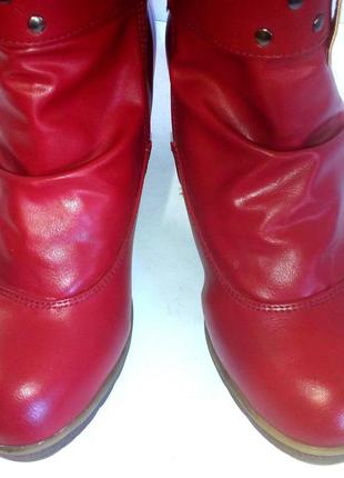 Яркие красные демисезонные ботинки от bonprix, р.38-39 код b3934