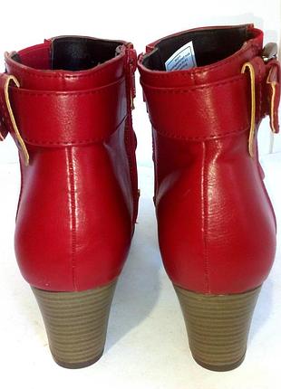 Яркие красные демисезонные ботинки от bonprix, р.38-39 код b3934