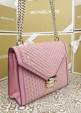 Кожаная сумка michael kors whitney lg carnation оригинал майкл корс10 фото