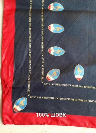 100% шовк невеличка хустка носовичок made in italy