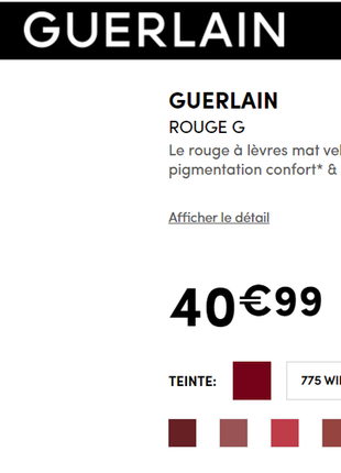 Помада для губ guerlain rouge g velvet5 фото