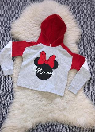 Худи кофта disney minnie mickey mouse микки маус укорочённое