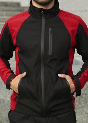 Intruder softshell lite 'iforce' красно-черная3 фото