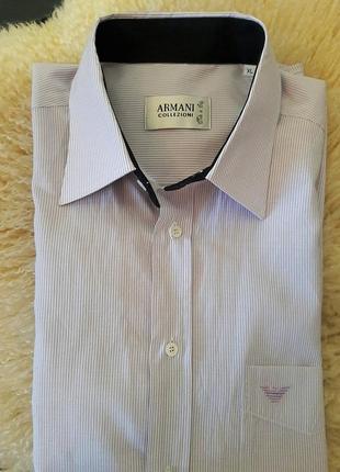 Дизайнерская хлопковая рубашка# armani #оригинал3 фото