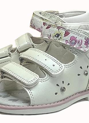 Ортопедические босоножки сандали летняя обувь для девочки 1945 том м р.20