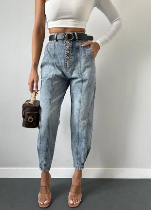 Стильные джинсы с ремешком в комплекте4 фото
