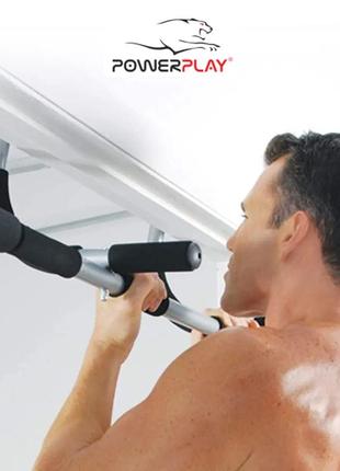 Турник дверной многофункциональный powerplay 4129 pull up pro black2 фото