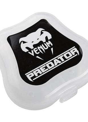 Капа боксерська одноколисна venum predator синьо-чорна hc-0356 фото