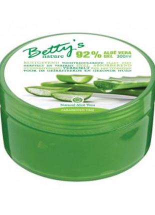 Универсальный гель с алоэ для тела, лица, рук betty's nature 92% aloe vera, 300 мл3 фото