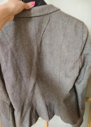 Стильный твидовый жакет пиджак с латками на рукавах от vero moda, p. 405 фото