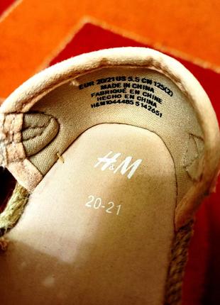 Детские сандалии h&amp;m, кроссовки, тапки, обувь3 фото