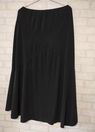 Трикотажная, стрейчевая, длинная юбка, на резинке3 фото