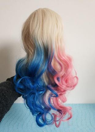 Женский термо парик косплей харли квинн harley quinn fvcent