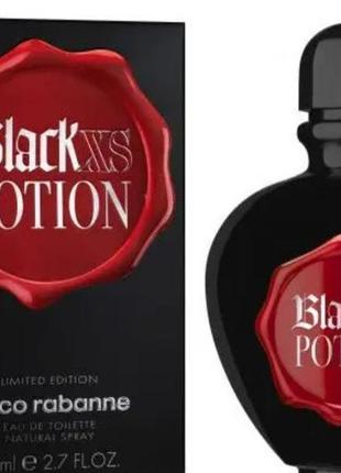Суперові парфуми paco rabanne black xs potion for her 80ml абсолютно новый!!!!в115. новогодние скидочки!!!