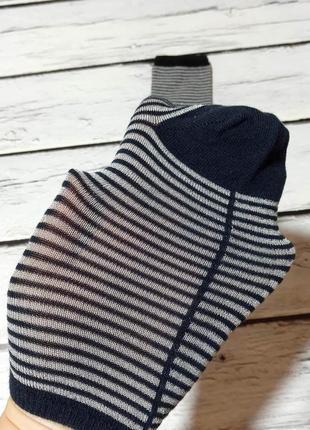 Шкарпетки тонкі жіночі в смужку смугасті3 фото