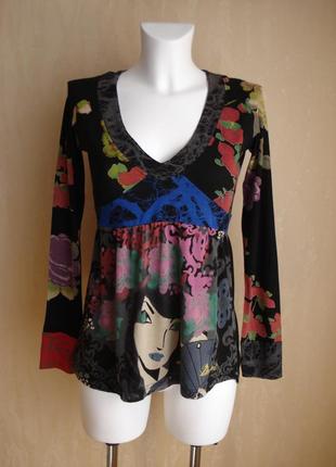 Desigual, удлиненная трикотажная блуза