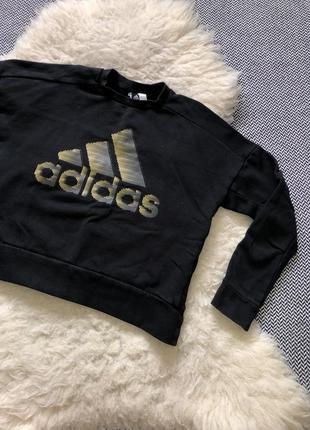 Adidas кофта свитшот оригинал большое логотип флис тёплый утеплённый8 фото