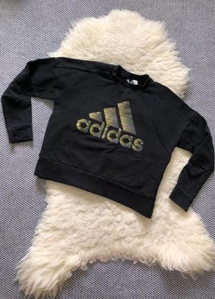 Adidas кофта свитшот оригинал большое логотип флис тёплый утеплённый