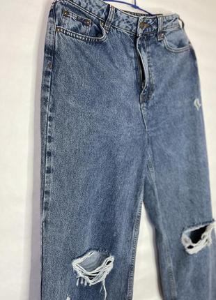 Жіночі широкі джинси з високою талією3 фото