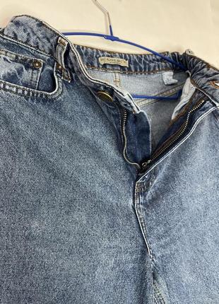 Женские широкие джинсы с высокой талией4 фото