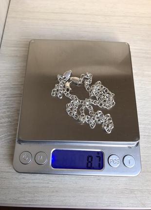 Цепочка серебро 925 проба, плетение бисмарк, 53 см,вес 8,7 г, лот6лл8 фото