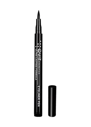 Підводка-фломастер для очей quiz cosmetics eyeliner pen, black, 4 мл к.