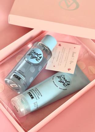 Подарочный набор вс vs victoria’s secret cool bright сикрет пенк бокс гифтбокс box gift box