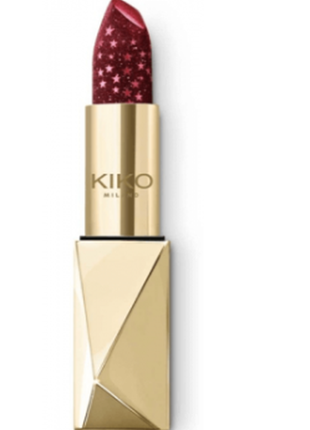 Помада с бриллиантовой пылью kiko milano holiday gems diamond dust lipstick5 фото