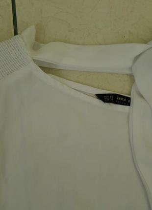 Zara блузка асиметрична xs-s2 фото