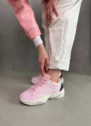 Женские кроссовки nike m2k tekno pink foam5 фото