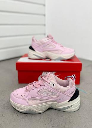 Женские кроссовки nike m2k tekno pink foam1 фото