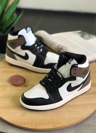 Кроссовки nike air jordan 1 retro dark mocha