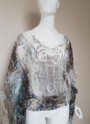 Вишукана італійська шовкова блуза cristina gavioli6 фото
