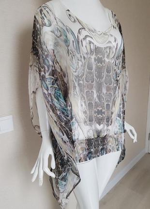 Вишукана італійська шовкова блуза cristina gavioli3 фото