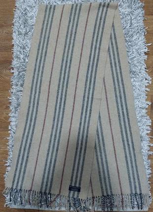 Шикарний необичний шарф burberry в полоску 100% шерсть оригинал.3 фото