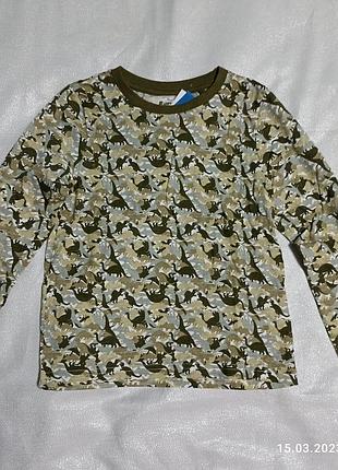 Лонгслів реглан з динозаврами